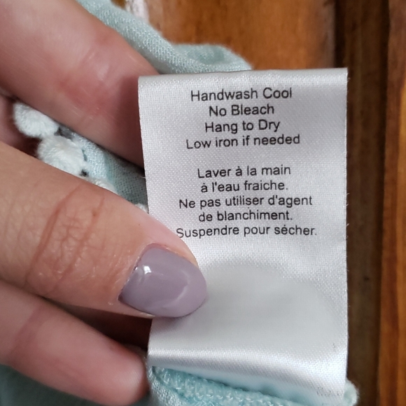 Talula crop camisole, mint green with detailing - Picture 4 of 5